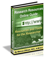 Research Resources Online Guide 235 Page Digital Publication by Marcus P. Zillman, M.S., A.M.H.A. ... The Latest Research Resources and Tools by clicking here