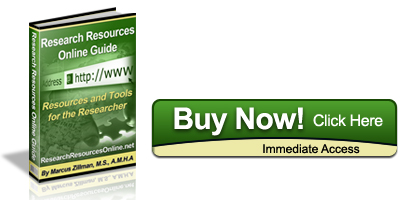 Purchase and Immediately Download Research Resources Online Guide Digital publication by Internet expert and guru Marcus P. Zillman, M.S, A.M.H.A. for $19.95 by clicking here